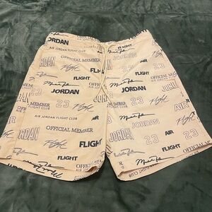 NIKE Air Jordan Flight MVP Woven Shorts DX9726-252 Sesame Men's Size Medium